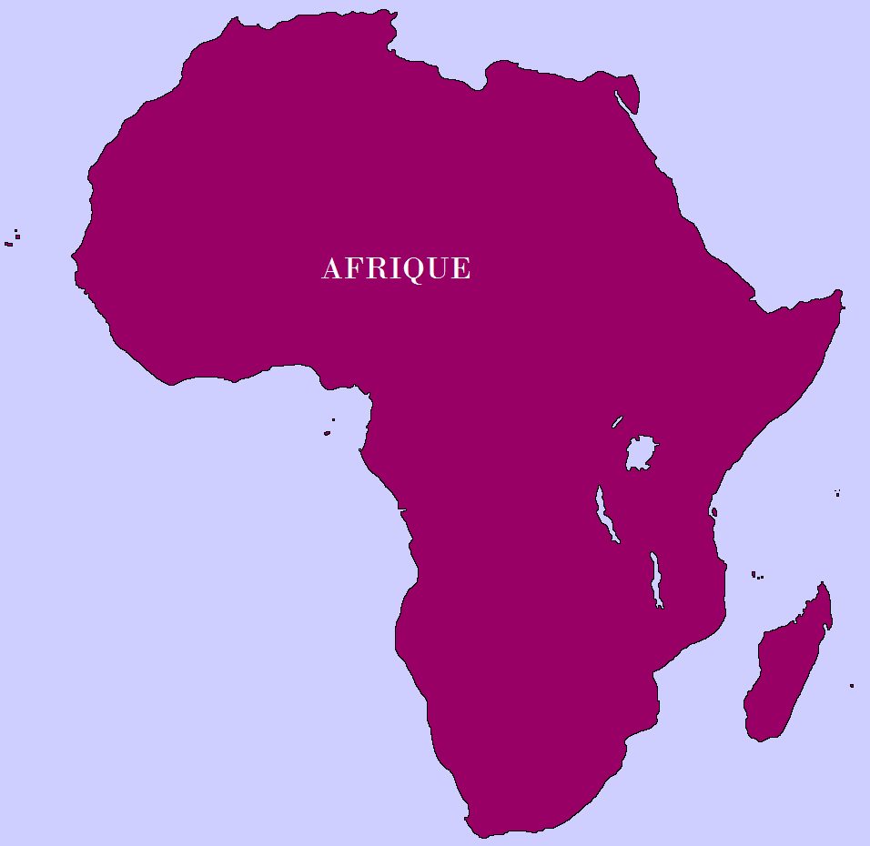 Les pays de l'afrique